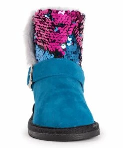Promo ???? MUK LUKS Turquoise & Pink Alyx Boot - ???? Girls For Kids ⌛ -MUK LUKS SHOP zu107867122 alt 4 tm1669216356