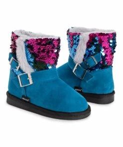 Outlet ???? MUK LUKS Turquoise & Pink Alyx Boot - ???? Girls For Kids ⌛