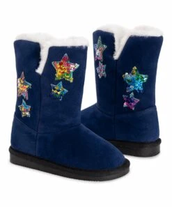 Wholesale ???? MUK LUKS Blue & White Stars Jaylin Boot - ???? Girls For Kids ✔️