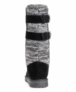 Top 10 ???? MUK LUKS Black & Gray Jean Boot - ???? Women ???? -MUK LUKS SHOP zu107871035 alt 2 tm1661364334