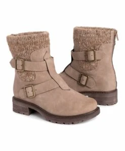 Deals ???? MUK LUKS Stone Logger Quebec Buckle-Accent Boot - ???? Women ⌛