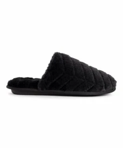Outlet ???? MUK LUKS Black Frenchie Slipper - ???? Women ⌛ -MUK LUKS SHOP zu107951348 alt 3 tm1661364334