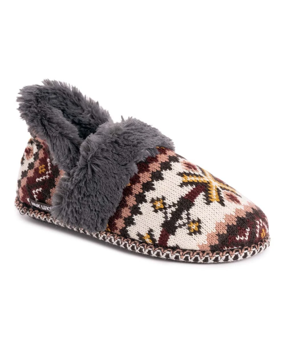 Best Pirce ⌛ MUK LUKS Burgundy Magalie Slipper - ???? Women ???? 4 Best Pirce ⌛ MUK LUKS Burgundy Magalie Slipper - ???? Women ???? - Image 4