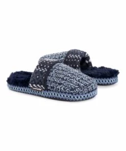 Hot Sale ???? MUK LUKS Dark Sapphire Fritzie Slipper - ???? Women ????