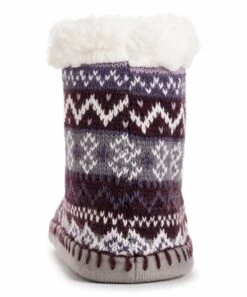 Top 10 ???? MUK LUKS Aubergine Fair Isle Pom Bootie - ???? Women ???? 8 Top 10 ???? MUK LUKS Aubergine Fair Isle Pom Bootie - ???? Women ???? -MUK LUKS SHOP zu108042437 alt 3 tm1667239779