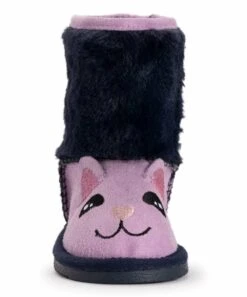 Deals ???? MUK LUKS Purple & Navy Cat Zoo Friends Boot - ???? Girls For Kids ???? -MUK LUKS SHOP zu108260485 alt 3 tm1661365097