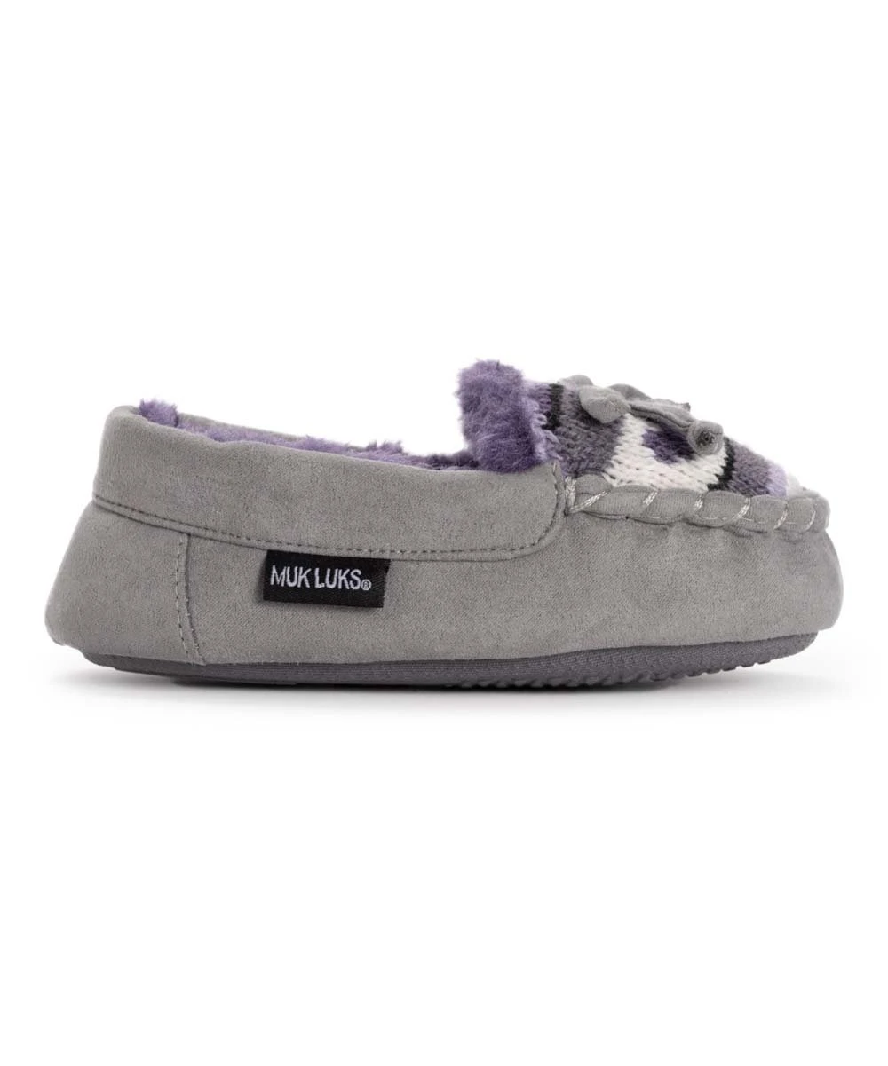 Best Pirce ???? MUK LUKS Purple & White Stripe Moccasin Slipper - ???? Girls For Kids ???? 3 Best Pirce ???? MUK LUKS Purple & White Stripe Moccasin Slipper - ???? Girls For Kids ???? - Image 3