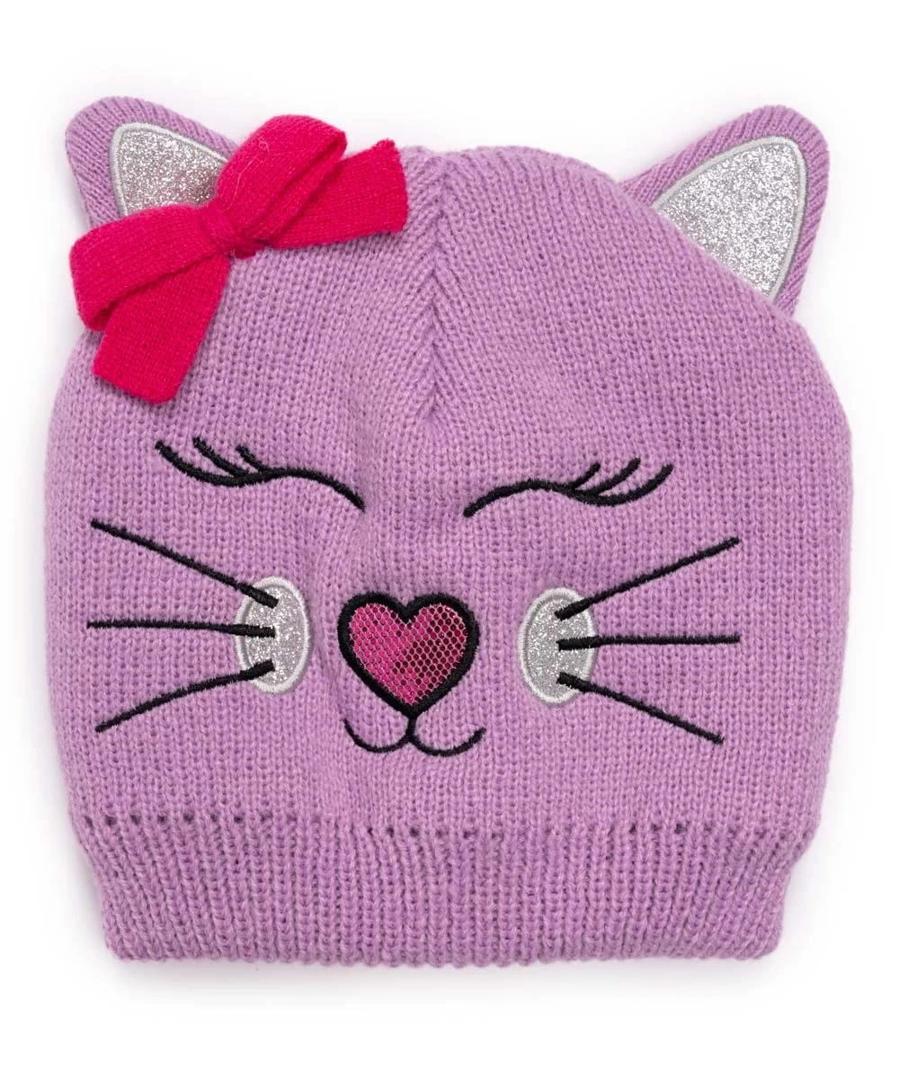 Best reviews of ???? MUK LUKS Purple Kitty Beanie & Mittens For Kids ???? 2 Best reviews of ???? MUK LUKS Purple Kitty Beanie & Mittens For Kids ???? - Image 2