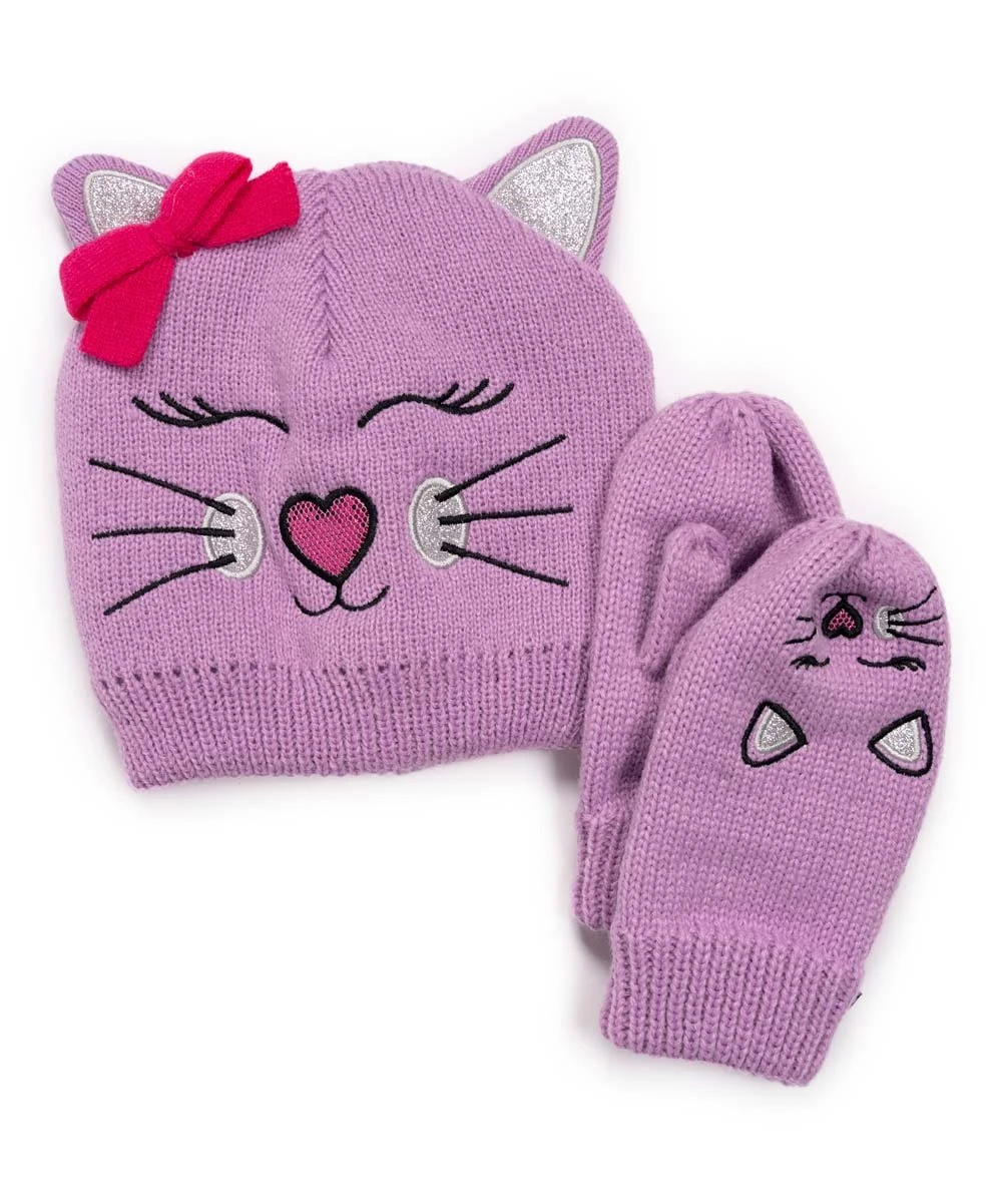 Best reviews of ???? MUK LUKS Purple Kitty Beanie & Mittens For Kids ???? 1 Best reviews of ???? MUK LUKS Purple Kitty Beanie & Mittens For Kids ????