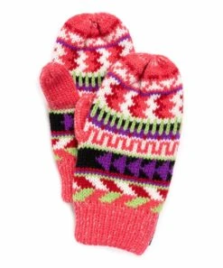 Brand new ???? MUK LUKS Fuchsia & Purple Stripe Pom-Pom Beanie & Mittens For Kids ???? -MUK LUKS SHOP zu108302594 alt 2 tm1661365097