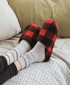 Brand new ✔️ MUK LUKS Red Buffalo Check Maven Slipper - ???? Women ???? -MUK LUKS SHOP zu108309867 alt 4 tm1661364216