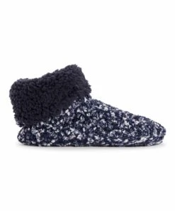 Deals ???? MUK LUKS Denim Popcorn-Cuff Bootie Slippers - ???? Women ???? -MUK LUKS SHOP zu108313002 alt 2 tm1661364216