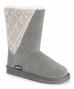 Cheap ???? Essentials By MUK LUKS Gray Sarina Knit-Shaft Boot - ???? Women ???? -MUK LUKS SHOP zu109408377 alt 3 tm1667239779