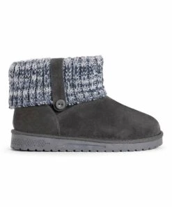 Buy ???? Essentials By MUK LUKS Charcoal Octavia Button-Accent Boot - ???? Women ???? -MUK LUKS SHOP zu109408382 alt 2 tm1667239779