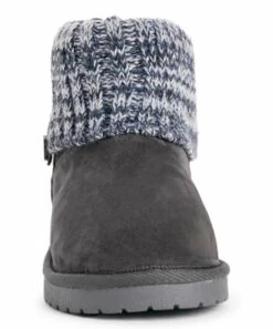 Buy ???? Essentials By MUK LUKS Charcoal Octavia Button-Accent Boot - ???? Women ???? -MUK LUKS SHOP zu109408382 alt 4 tm1667239779