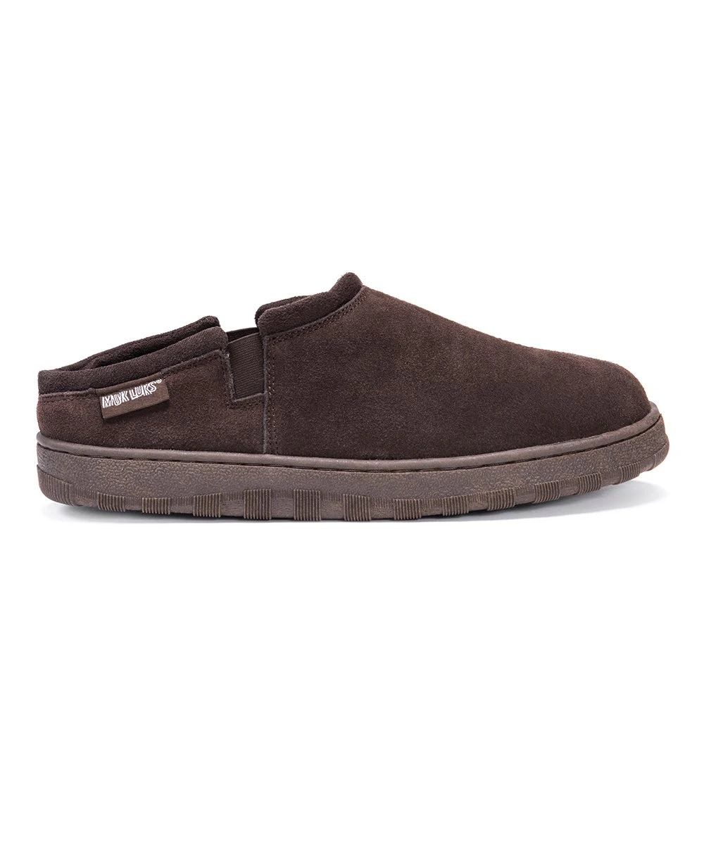 Promo ???? MUK LUKS Chocolate Matt Berber Suede Slipper - Men ???? 2 Promo ???? MUK LUKS Chocolate Matt Berber Suede Slipper - Men ???? - Image 2
