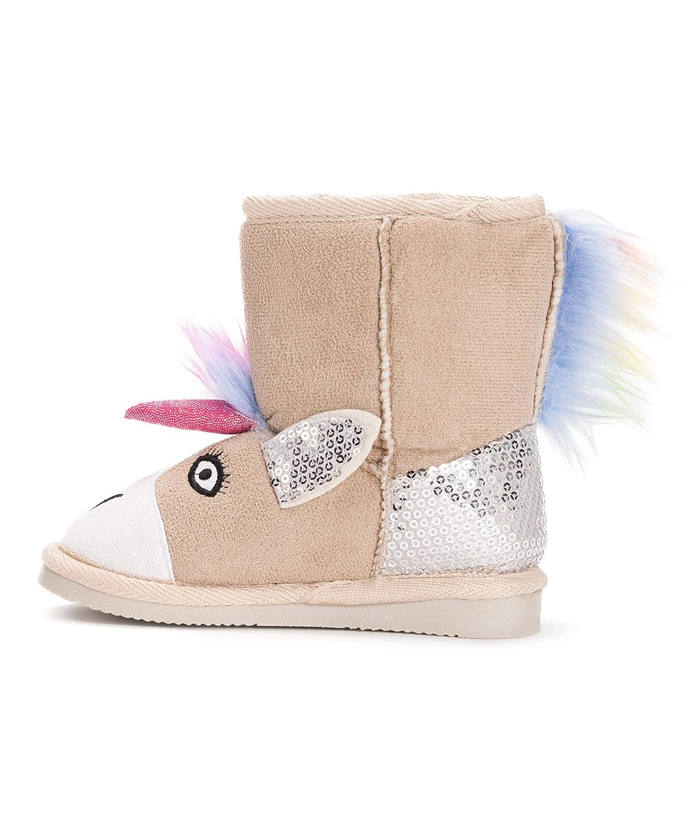 Discount ???? MUK LUKS Tan Luna Unicorn Boot - ???? Girls For Kids ???? 3 Discount ???? MUK LUKS Tan Luna Unicorn Boot - ???? Girls For Kids ???? - Image 3