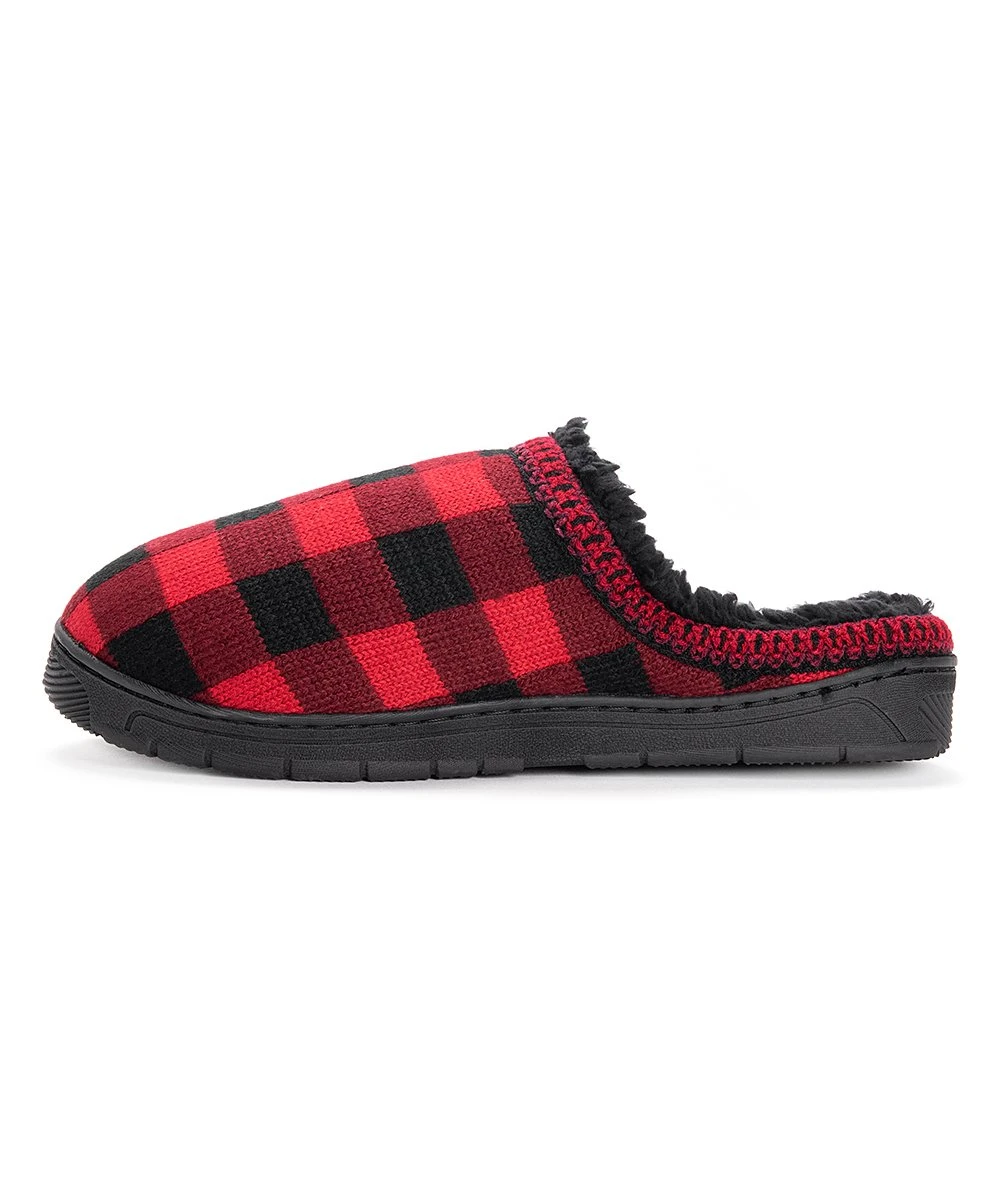 Buy ???? MUK LUKS Red & Black Buffalo Check Gabriel Clog Slipper - Men ???? 2 Buy ???? MUK LUKS Red & Black Buffalo Check Gabriel Clog Slipper - Men ???? - Image 2