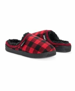 Buy ???? MUK LUKS Red & Black Buffalo Check Gabriel Clog Slipper - Men ????