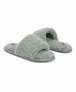 Outlet ???? MUK LUKS Eucalyptus Franki Slide Slipper - ???? Women ⌛