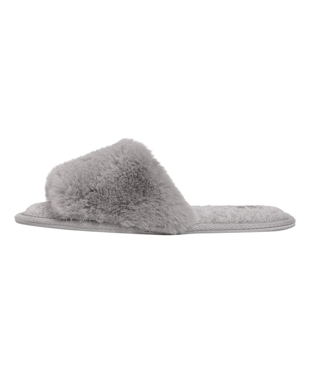Coupon ???? MUK LUKS Gray Faux Fur Sariah Slide Slipper - ???? Women ⭐ 2 Coupon ???? MUK LUKS Gray Faux Fur Sariah Slide Slipper - ???? Women ⭐ - Image 2