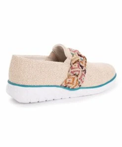 Best Sale ???? MUK LUKS Taupe Geometric Boardwalk Stroll Slip-On ???? Sneaker - ???? Women ???? -MUK LUKS SHOP zu92236476 alt 2 tm1612186741