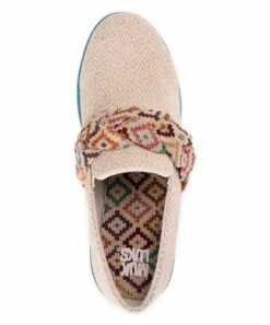 Best Sale ???? MUK LUKS Taupe Geometric Boardwalk Stroll Slip-On ???? Sneaker - ???? Women ???? -MUK LUKS SHOP zu92236476 alt 3 tm1612186741