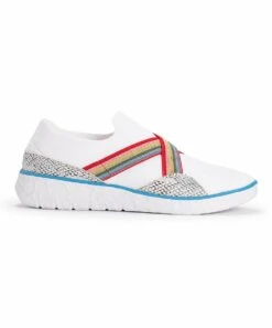 Buy ???? MUK LUKS White Snake-Embossed Boardwalk Empire ???? Sneaker - ???? Women ???? -MUK LUKS SHOP zu94200982 alt 2 tm1617986343
