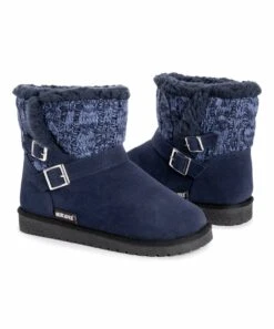 Best deal ✔️ Essentials By MUK LUKS Navy Alyx Water-Resistant Boot - ???? Women ????