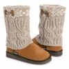 Wholesale ???? Essentials By MUK LUKS Beige Cheryl Cable Knit ???? Boots - ???? Women ⭐