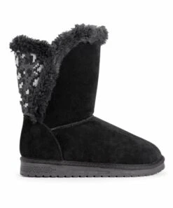 Cheap ???? Essentials By MUK LUKS Black Leopard Carey Faux Fur Boot - ???? Women ⌛ -MUK LUKS SHOP zu96703588 alt 2 tm1628533859 1