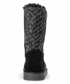 Top 10 ???? Essentials By MUK LUKS Black Sarina Knit-Panel Boot - ???? Women ⌛ -MUK LUKS SHOP zu96703589 alt 3 tm1628359430