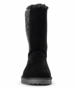 Top 10 ???? Essentials By MUK LUKS Black Sarina Knit-Panel Boot - ???? Women ⌛ -MUK LUKS SHOP zu96703589 alt 4 tm1628359430