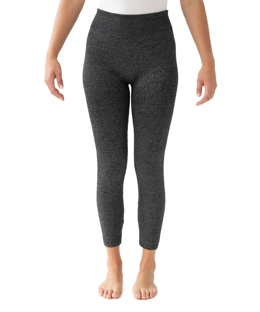 Deals ❤️ MUK LUKS Dark Gray Leopard Fleece-Lined Embossed Leggings - ???? Women ???? 2 Deals ❤️ MUK LUKS Dark Gray Leopard Fleece-Lined Embossed Leggings - ???? Women ???? - Image 2