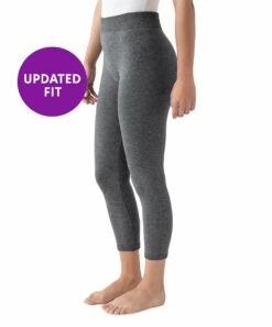 Hot Sale ⌛ MUK LUKS Gray Fleece-Lined Marl Leggings - ???? Women ????