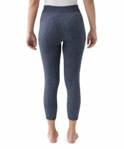 New ???? MUK LUKS Navy Fleece-Lined Marl Leggings - ???? Women ???? -MUK LUKS SHOP zu96798472 alt 3 tm1629895877