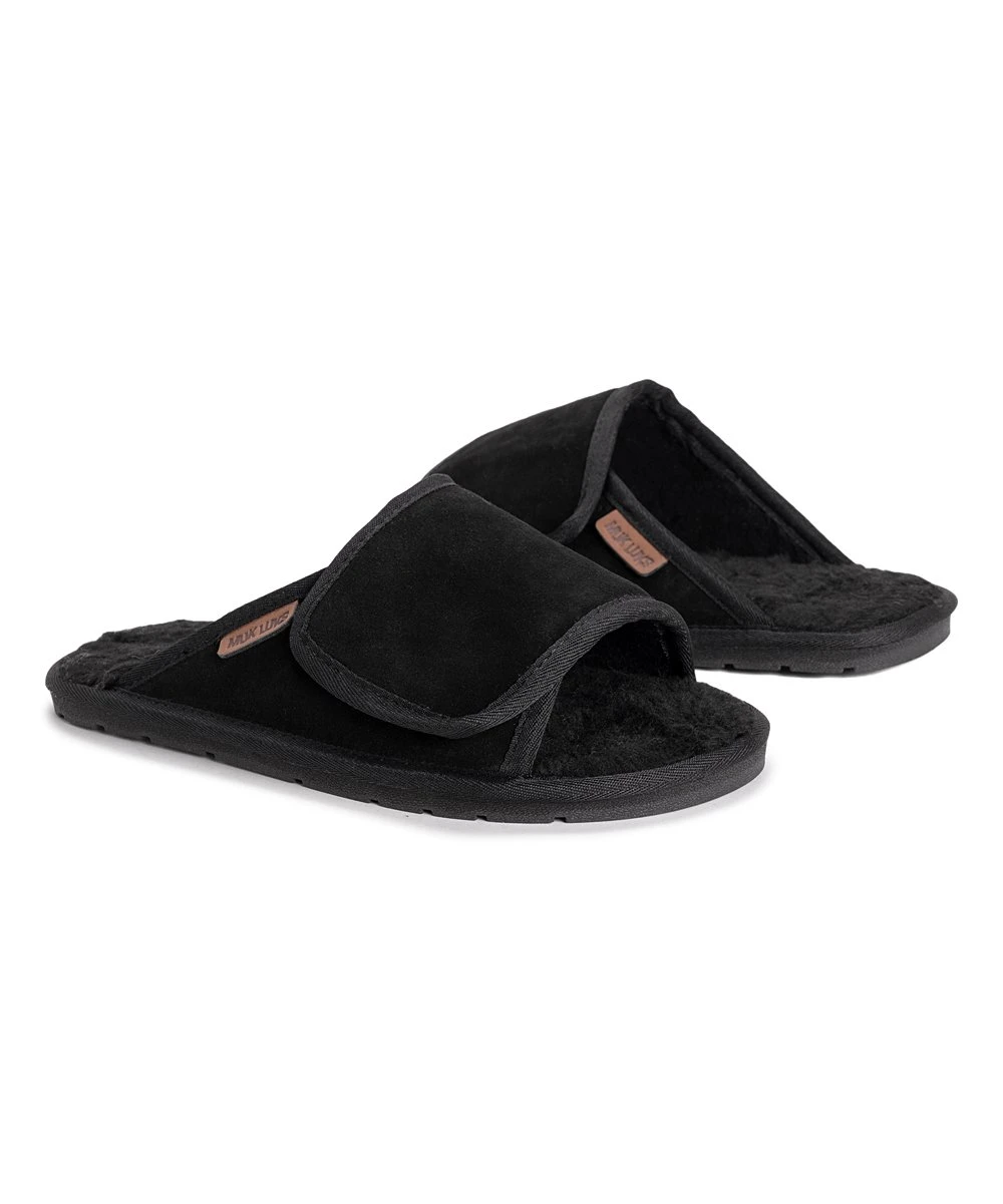 Buy ❤️ Leather Goods By MUK LUKS Ebony Topher Suede Slide - Men ???? 1 Buy ❤️ Leather Goods By MUK LUKS Ebony Topher Suede Slide - Men ????