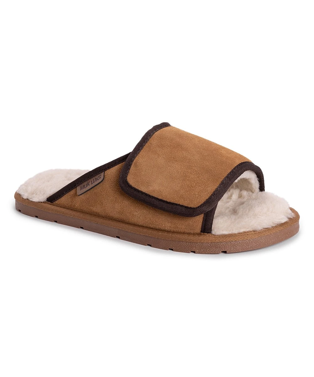 Coupon ???? Leather Goods By MUK LUKS Camel Topher Suede Slide - Men ???? 2 Coupon ???? Leather Goods By MUK LUKS Camel Topher Suede Slide - Men ???? - Image 2