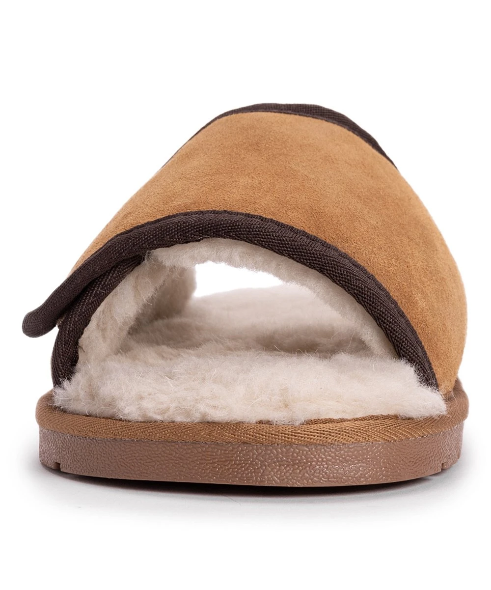 Coupon ???? Leather Goods By MUK LUKS Camel Topher Suede Slide - Men ???? 4 Coupon ???? Leather Goods By MUK LUKS Camel Topher Suede Slide - Men ???? - Image 4