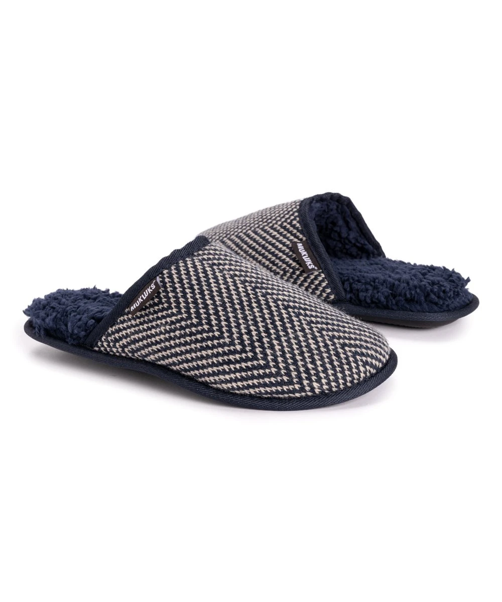 Brand new ???? MUK LUKS Dark Sapphire Gavin Scuff Slipper - Men ???? 1 Brand new ???? MUK LUKS Dark Sapphire Gavin Scuff Slipper - Men ????