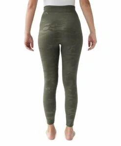 New ???? MUK LUKS Dark Olive Camo Fleece-Lined Embossed Leggings - ???? Women & Juniors ???? -MUK LUKS SHOP zu96807336 alt 3 tm1631208503