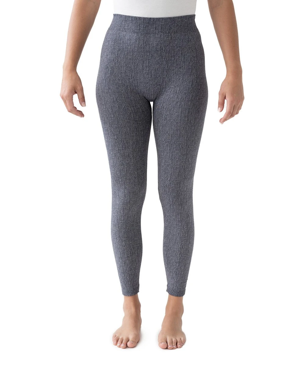 Best deal ???? MUK LUKS Gray Wide-Waistband Jeggings - ???? Women & Juniors ???? 2 Best deal ???? MUK LUKS Gray Wide-Waistband Jeggings - ???? Women & Juniors ???? - Image 2