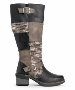 Brand new ???? LUKEES By MUK LUKS Black & Brown Patch Buckle-Detail Arya Boot - ???? Women ???? 6 Brand new ???? LUKEES By MUK LUKS Black & Brown Patch Buckle-Detail Arya Boot - ???? Women ???? -MUK LUKS SHOP zu97892783 alt 3 tm1634820232