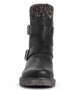 Promo ✔️ LUKEES By MUK LUKS Black Buckle-Detail Logger Quebec Ankle Boot - ???? Women ???? -MUK LUKS SHOP zu97893342 alt 4 tm1634820232
