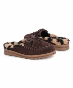 Hot Sale ???? MUK LUKS Chocolate Ziggy Hollywood Leather Mule - ???? Women ????