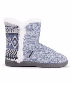 Discount ???? MUK LUKS Denim Geometric Cheyenne Slipper Boot - ???? Women ???? -MUK LUKS SHOP zu99560534 alt 2 tm1631543806