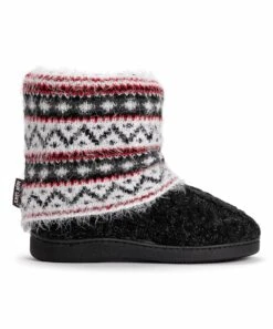 Cheapest ✨ MUK LUKS Ebony & Dark Gray Fair Isle Raquel Slipper Boot - ???? Women ???? -MUK LUKS SHOP zu99560547 alt 2 tm1631543806 1