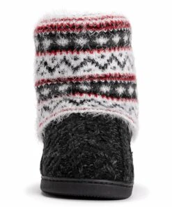Cheapest ✨ MUK LUKS Ebony & Dark Gray Fair Isle Raquel Slipper Boot - ???? Women ???? -MUK LUKS SHOP zu99560547 alt 3 tm1631543806 1