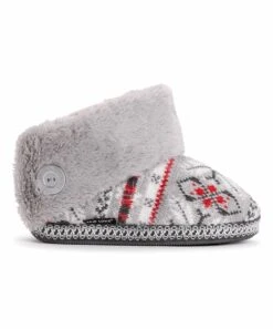 Best reviews of ⭐ MUK LUKS Medium Gray Heather Fair Isle Melinda Slipper Boot - ???? Women ???? -MUK LUKS SHOP zu99566954 alt 2 tm1631543806