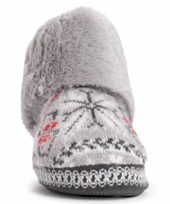 Best reviews of ⭐ MUK LUKS Medium Gray Heather Fair Isle Melinda Slipper Boot - ???? Women ???? -MUK LUKS SHOP zu99566954 alt 3 tm1631543806